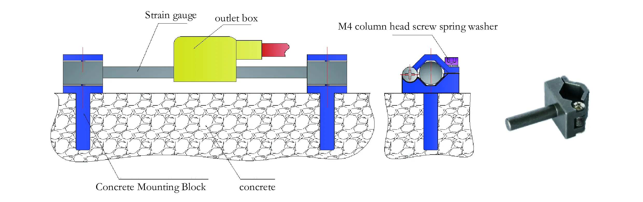 ஸ்மார்ட் வைப்ரேட்டிங் வயர் ஸ்ட்ரெய்ன் கேஜ் (மேற்பரப்பு மாதிரி) JMZX-212HAT/HB படம் 9